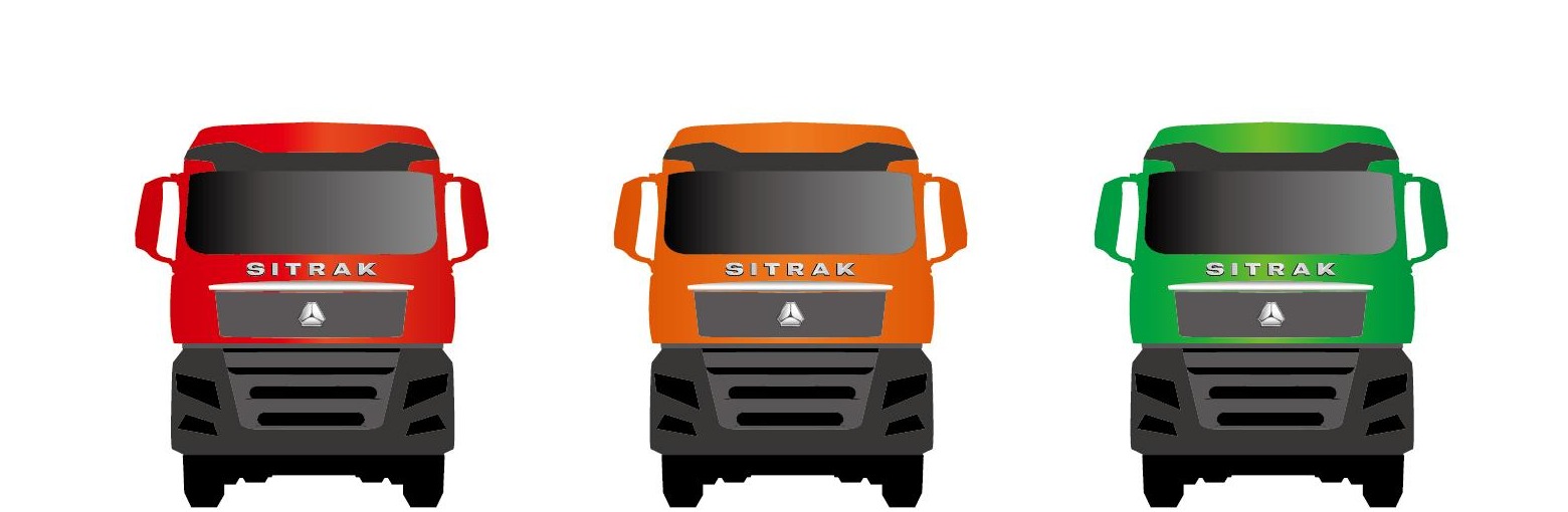 SITRAK — красный, оранжевый, зелёный